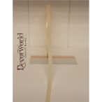 Szatén szalag 6mm/22.86m krém