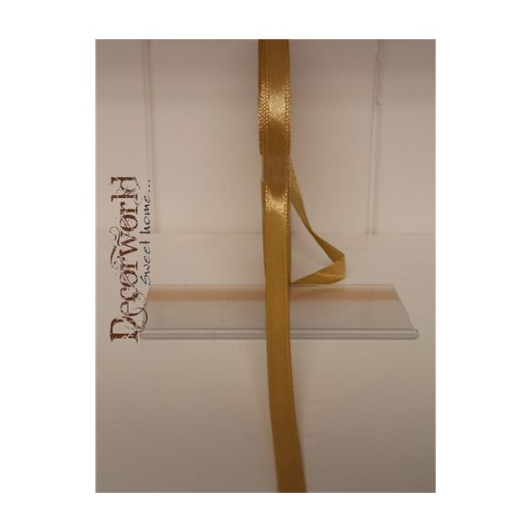 Szatén szalag 6mm/22.86m arany