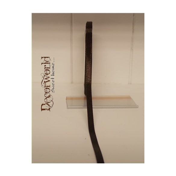 Szatén szalag 6mm/22.86m étcsoki