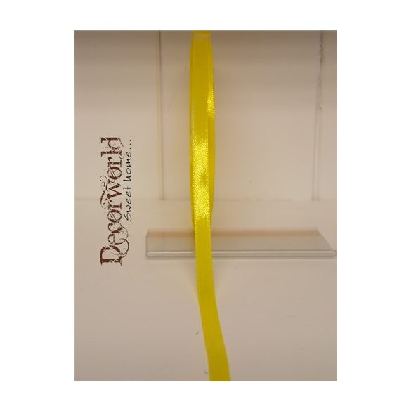 Szatén szalag 6mm/22.86m citrom