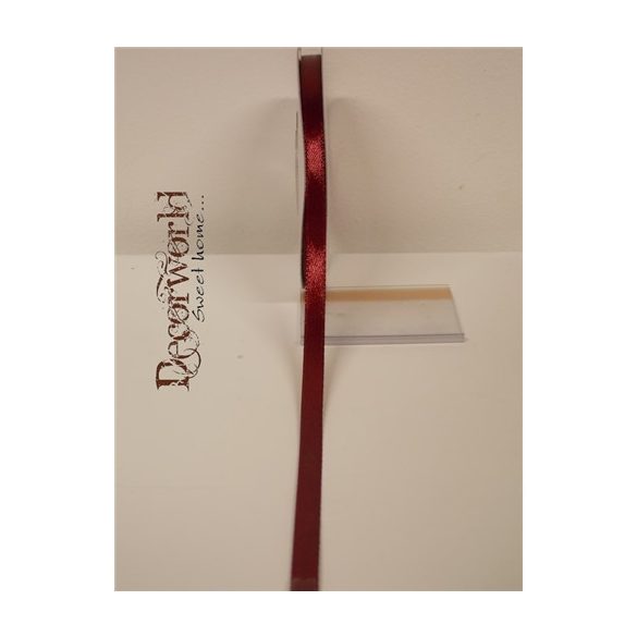 Szatén szalag 6mm/22.86m bordó