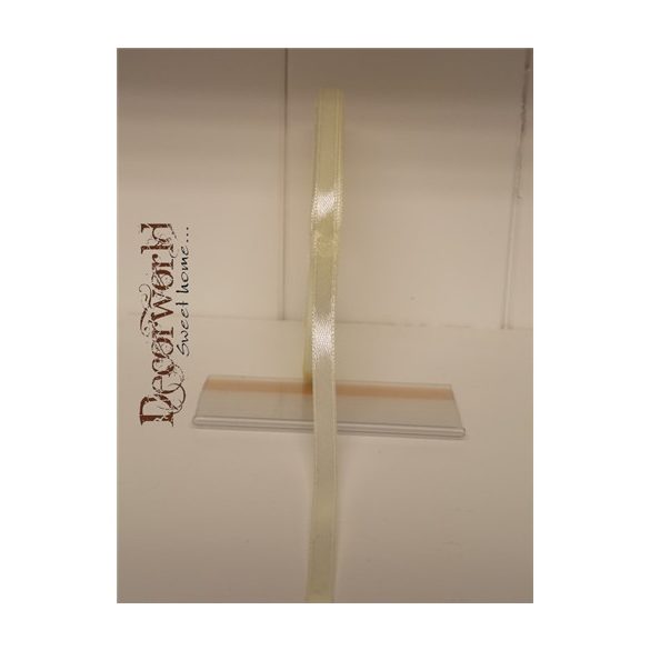 Szatén szalag 6mm/22.86m vaj