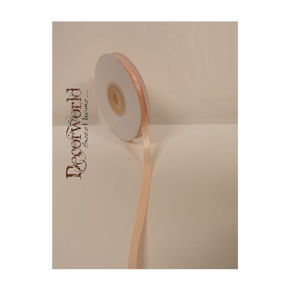 Szatén szalag 6mm/22.86m barack