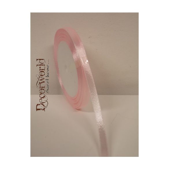Szatén szalag 6mm/22.86m babarózsaszín