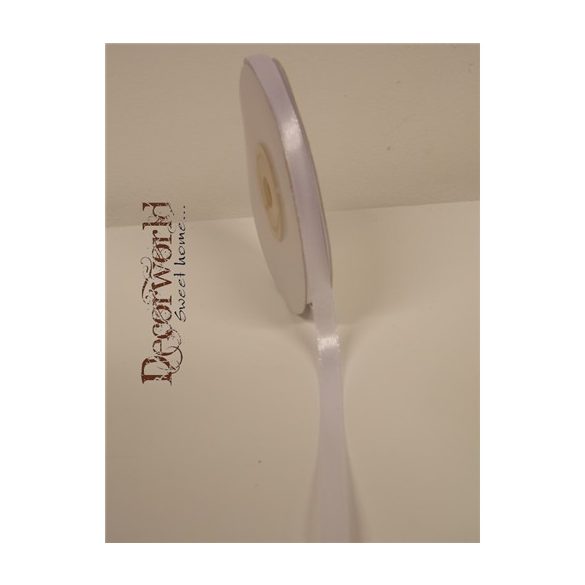 Szatén szalag 6mm/22.86m fehér