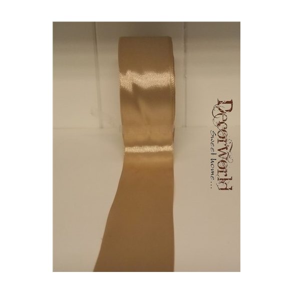 Szatén szalag 38mm/22.86m világos homok