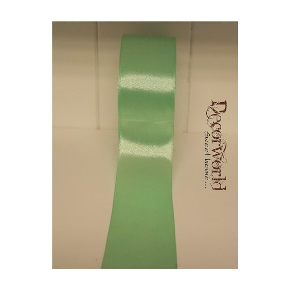 Szatén szalag 38mm/22.86m menta kék