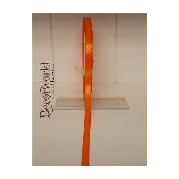 Szatén szalag 6mm/22.86m világos narancs