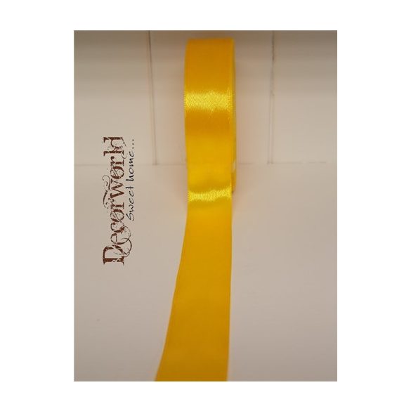 Szatén szalag 25mm/22.86m napsárga