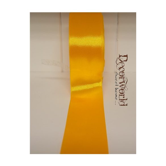 Szatén szalag 38mm/22.86m napsárga