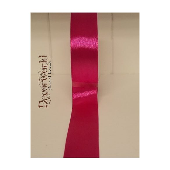 Szatén szalag 25mm/22.86m sötét pink