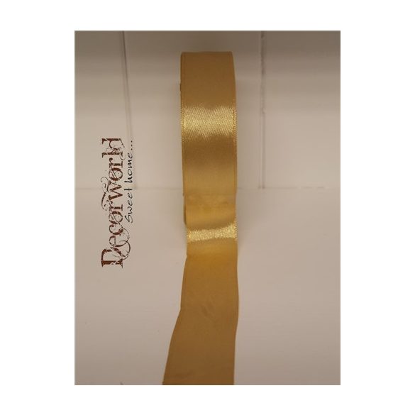 Szatén szalag 25mm/22.86m arany