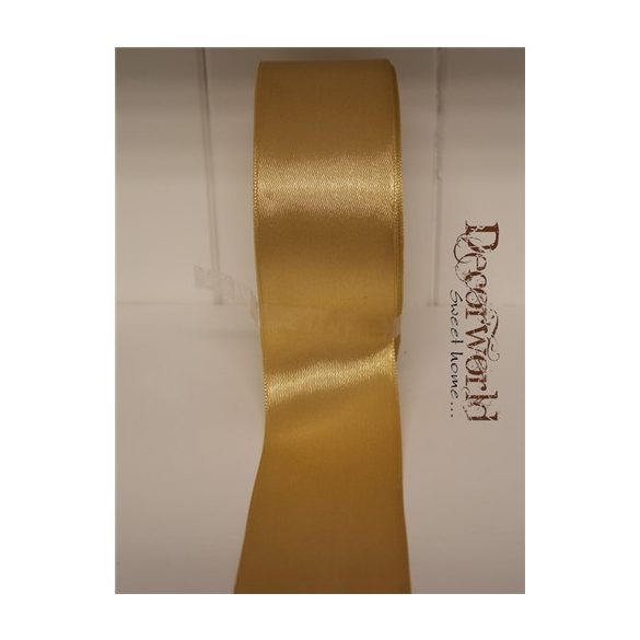 Szatén szalag 38mm/22.86m arany