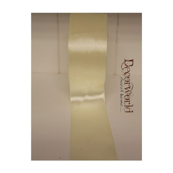 Szatén szalag 38mm/22.86m vaj