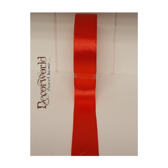 Szatén szalag 25mm/22.86m piros