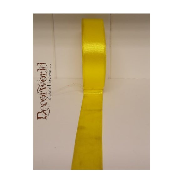Szatén szalag 25mm/22.86m citrom