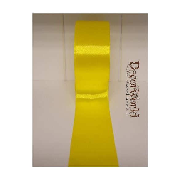 Szatén szalag 38mm/22.86m citrom