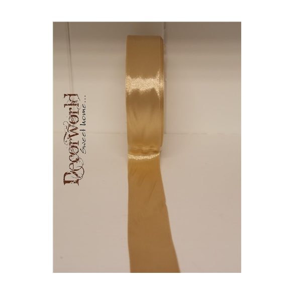 Szatén szalag 25mm/22.86m sötét homok