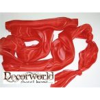 Szatén-organza 47cm/10m - Piros