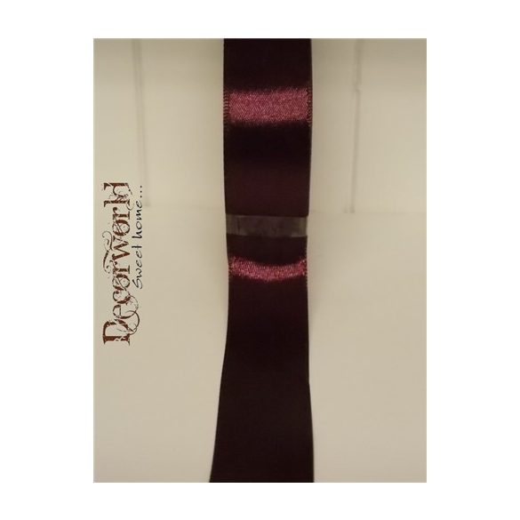 Szatén szalag 25mm/22.86m lilás bordó