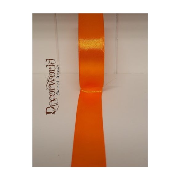 Szatén szalag 25mm/22.86m világos narancs
