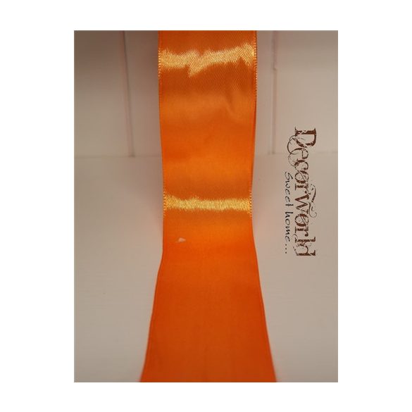 Szatén szalag 38mm/22.86m világos narancs