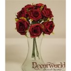 Szép Poli nyitott rózsa s/8 piros