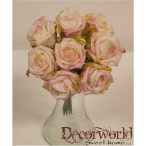 Szép Poli nyitott rózsa s/8 rózsaszín