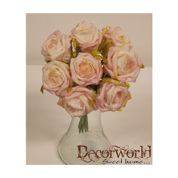 Szép Poli nyitott rózsa s/8 rózsaszín