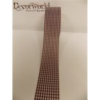 Szalag szövet kockás/barna 38mmx10m