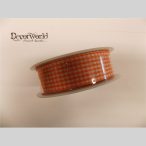 Szalag szövet kockás/narancssárga 25mmx10m