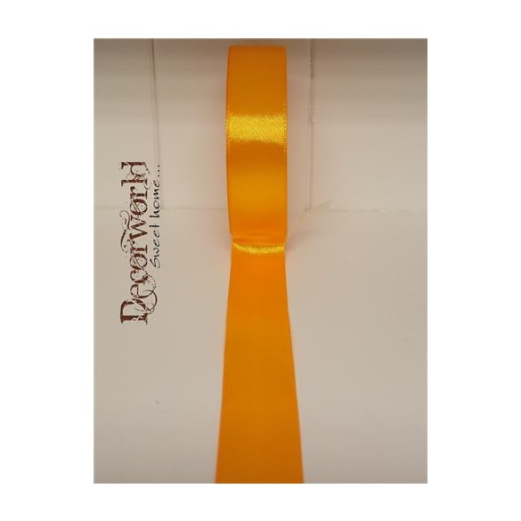 Szatén szalag 25mm/22.86m sötét napsárga