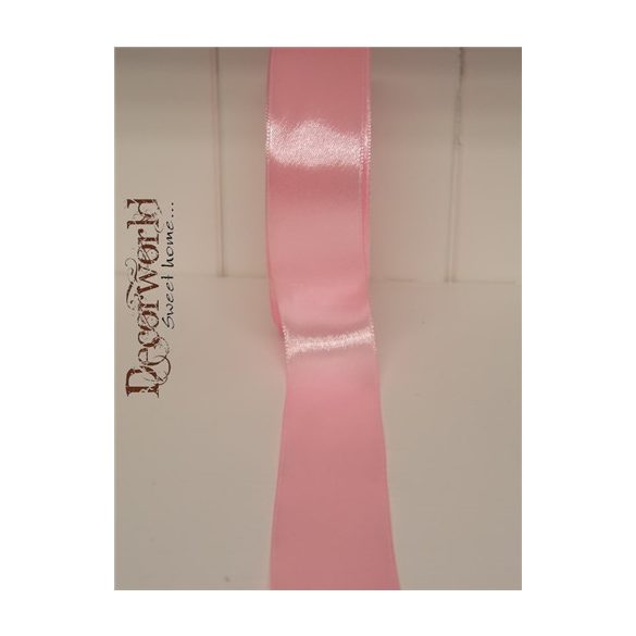 Szatén szalag 25mm/22.86m rózsaszín