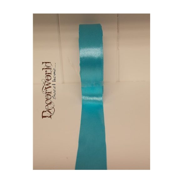 Szatén szalag 25mm/22.86m víz kék