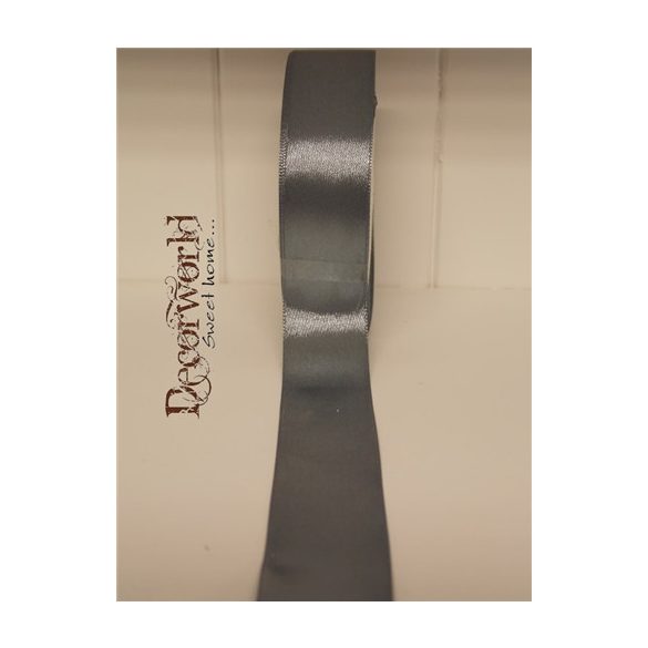 Szatén szalag 25mm/22.86m sötét szürke