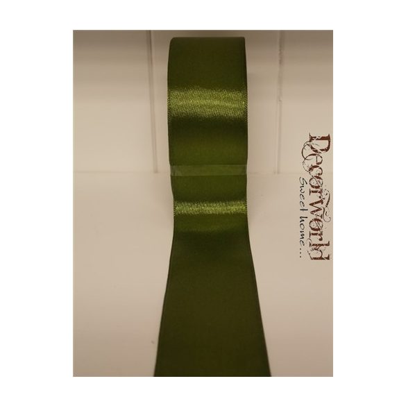 Szatén szalag 38mm/22.86m sötét moha