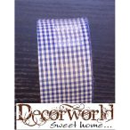 Szalag szövet kockás/kék 38mmx10m