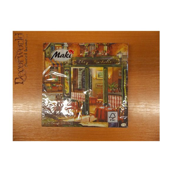 Maki szalvéta 20db/cs. Chery Michelle 33x33cm