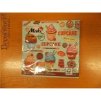 Maki szalvéta 20db/cs. Cupcake 33x33cm