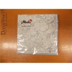 Maki szalvéta 20db/cs. Szürke-Fehér Indamintás 33x33cm