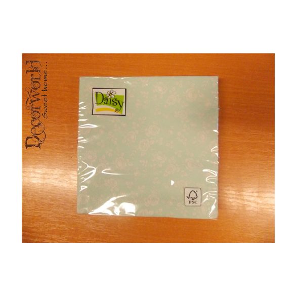 Daisy szalvéta 20db/cs menta rózsás