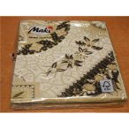 Maki szalvéta 20db/cs. krém, barna, indamintás 33x33cm