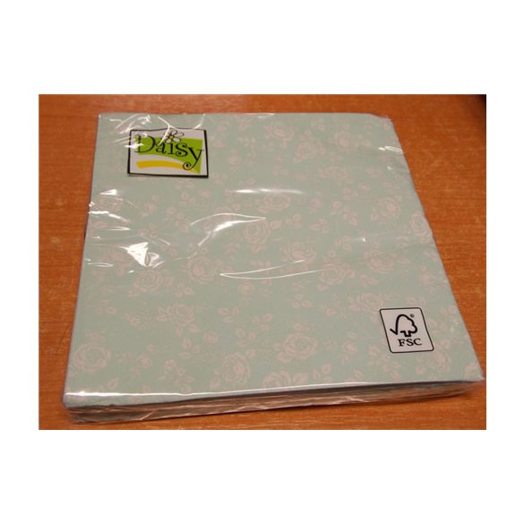 Maki szalvéta 20db/cs. menta, rózsás 33x33cm