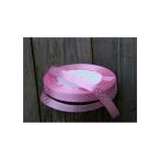 Szatén szalag pöttyös rózsaszín 38mm x 12yard