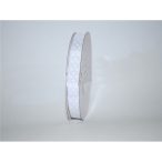 Szatén szalag pöttyös fehér 10mm x 12yard