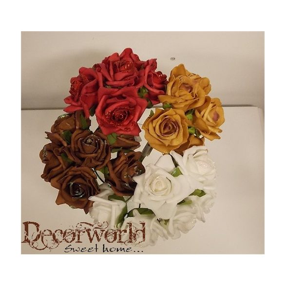 Glitteres Rózsa több szín