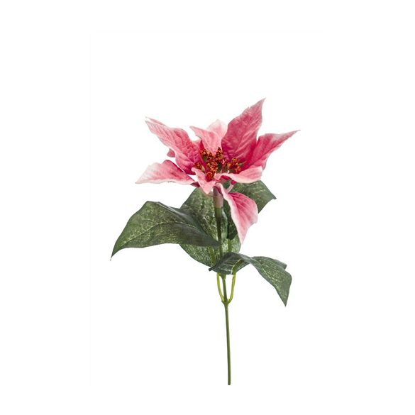 Poinsettia Pick 18cm - Rózsaszín /db