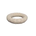 Csipke szalaggal bevont szalma koszorú 20 cm