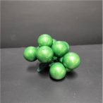 Gömb betűzős üveg pick szett 2,5 cm S/6 - Zöld fényes