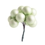 Gömb betűzős üveg pick szett 2,5 cm S/6 - Türkiz matt